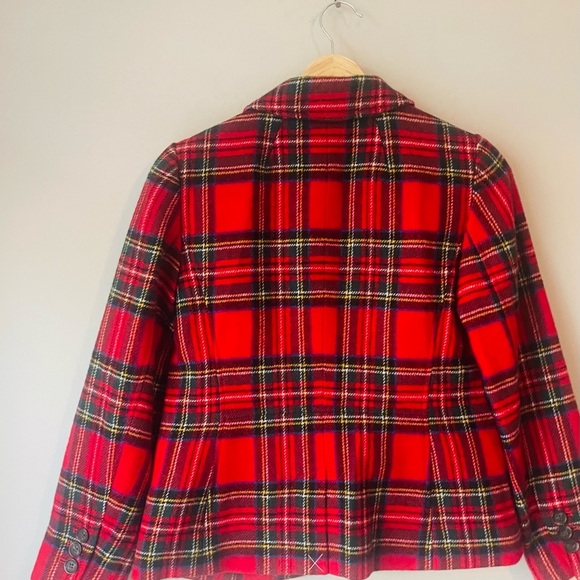 Talbots Red Plaid Blazer NWT - Picture 4 of 8